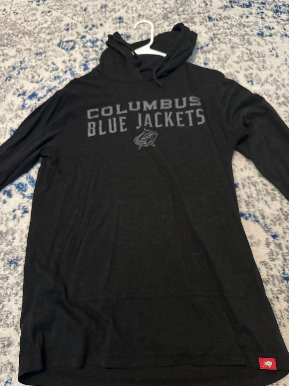 Columbus Blue Jackets Long Sleeve Tee w Hood